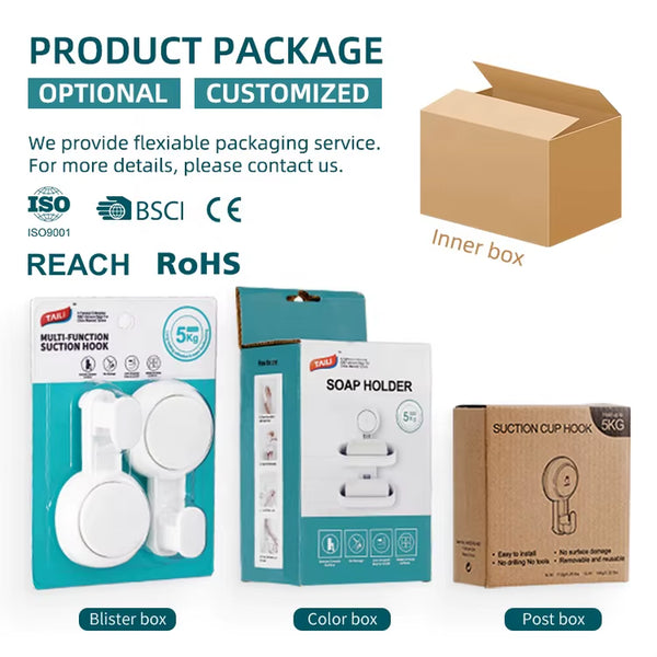 Traceless Drill-Free Dual Hook Heavy Duty 5 KG Home Decors Bathroom Hook Strong Adhesive Wall Hook