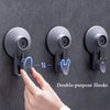 Traceless Drill-Free Dual Hook Heavy Duty 5 KG Home Decors Bathroom Hook Strong Adhesive Wall Hook